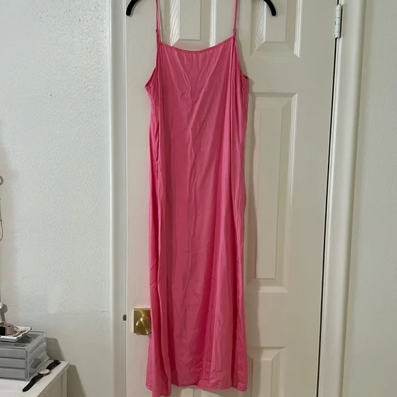 lou and grey pink dress THE EMMY LOU DRESS IN BLUSHING MEADOW BY PINK DESERT X-Large